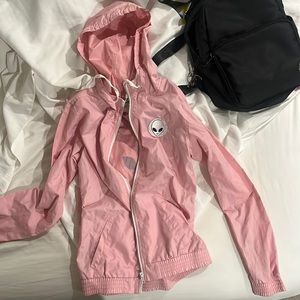 Light Pink Alien Wind Breaker